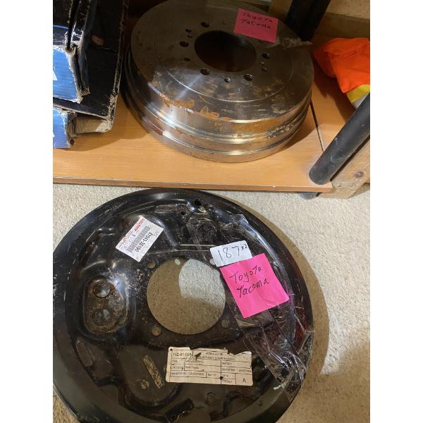 TOYOTA TACOMA ROTOR AND BRAKE BACKING ASSEMBLY