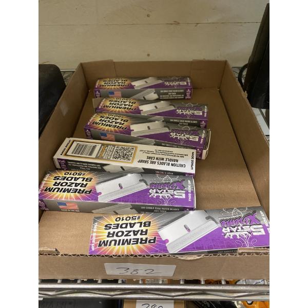 6 BOXES OF RAZOR BLADES