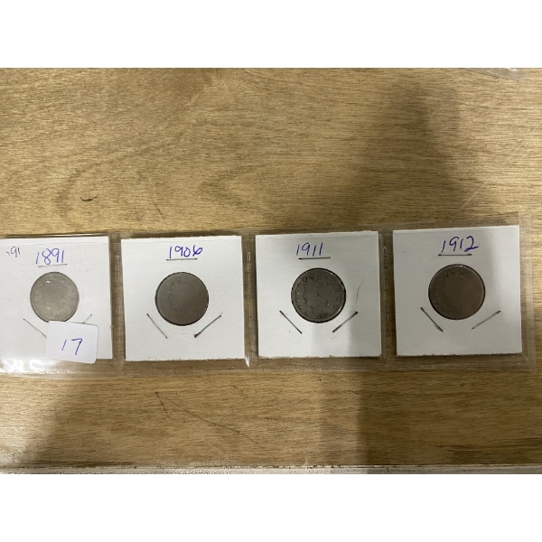 4 PCS OF US U NICKELS