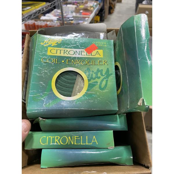 BOX OF MISQUITO REPELLENT BURNERS