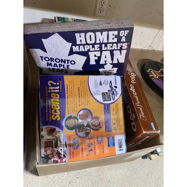 ASSORTED BOX OF PUZZLES AND GAMES