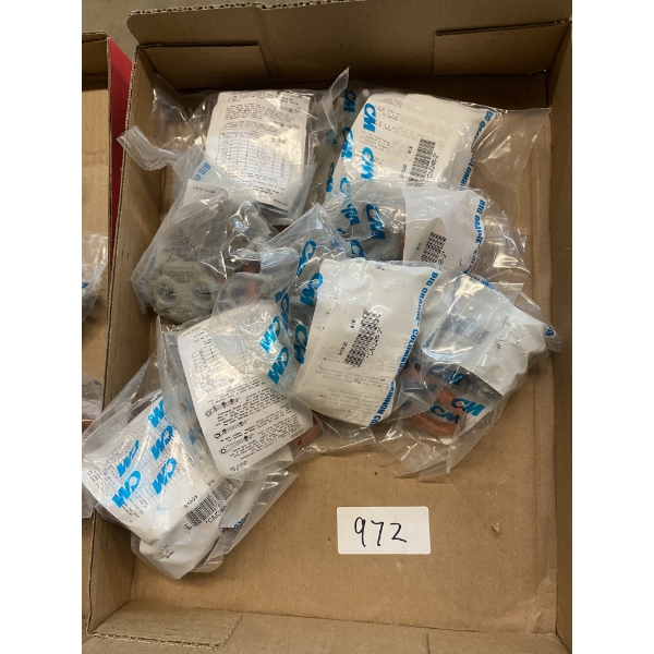 BOX OF SMALL CABLE CLAMPS
