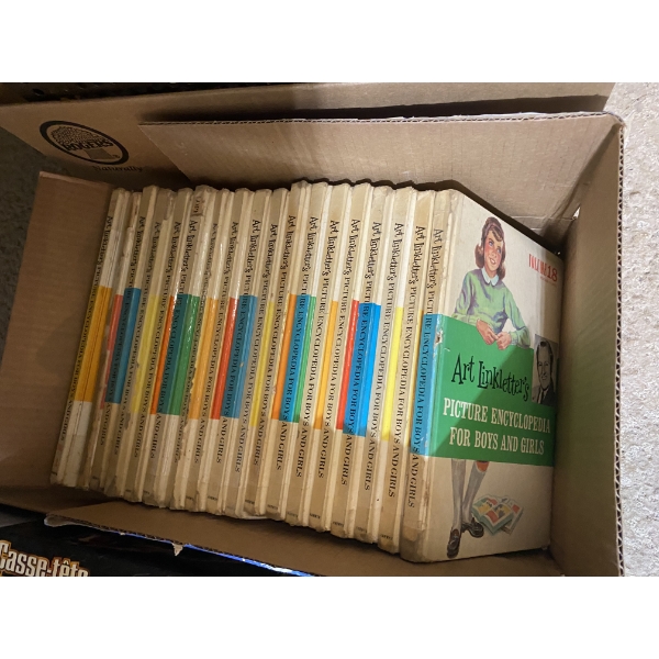 BOX LOT OF ART LINKLETTERS BOOKS