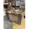Image 1 : WOODEN BOX LOT OF ASSORTED GLASS