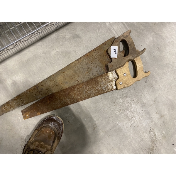 TWO HANDSAWS