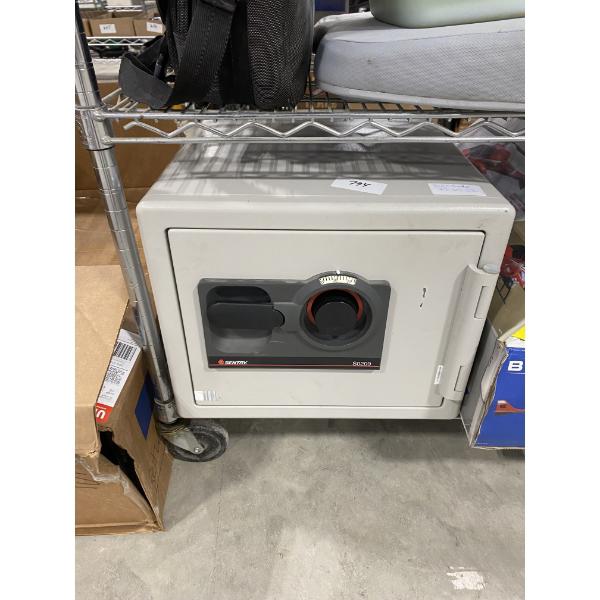 SENTRY FIREPROOF SAFE- CODE IS ON IT 