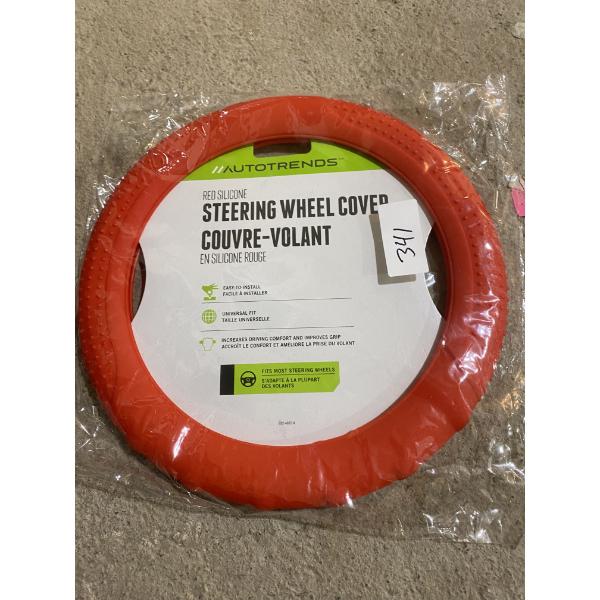 RED STEERING WHEEL COVER