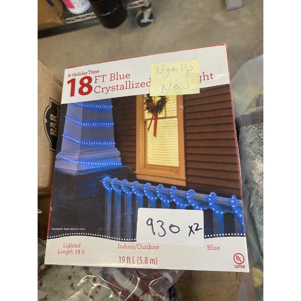 2 BOXS OF 18FT BLUE LIGHTS