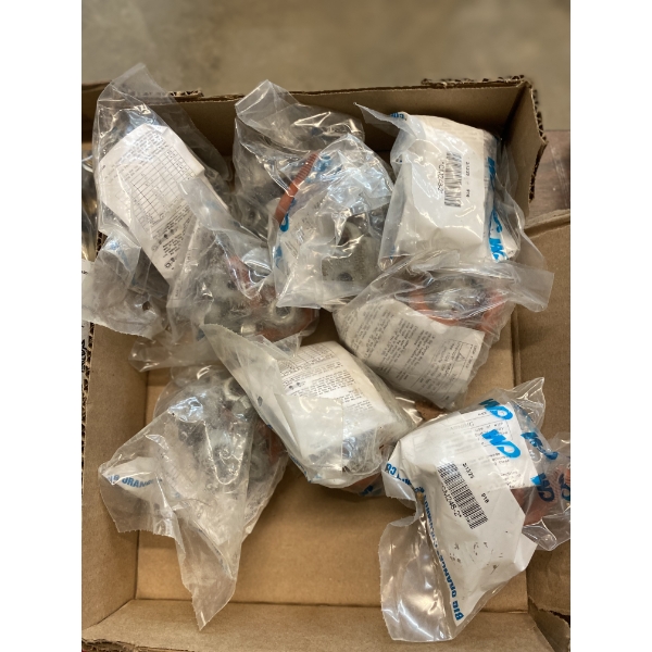 BOX OF SMALL CABLE CLAMPS