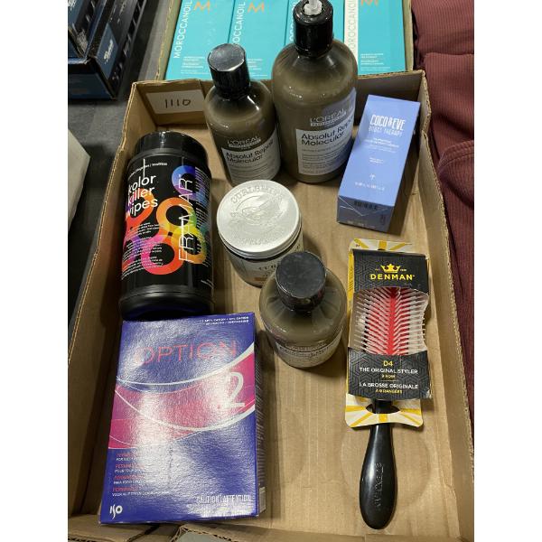 BOX LOT OF HAIR PRODUCTS