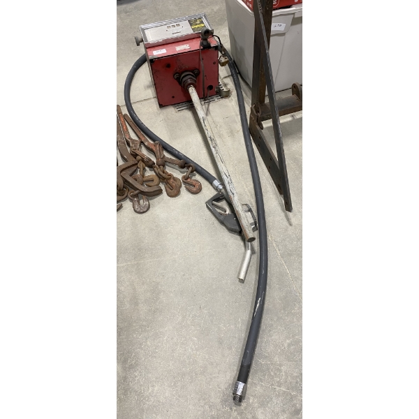 ELECTRIC FUEL PUMP WITH GAUGES AND NOZZLE AND HOSE