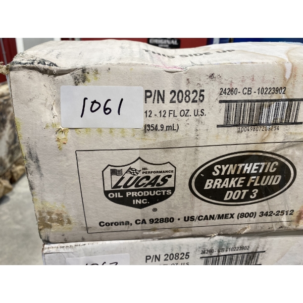 12 BOTTLES OF LUCAS BRAKE FLUID