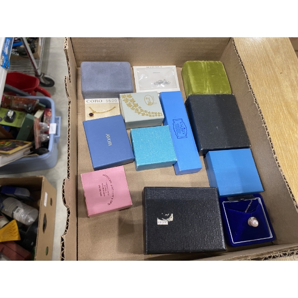 BOX LOT OF ASSORTED JEWELRY 