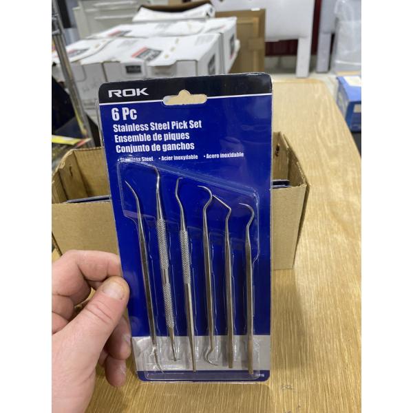 5 OF 6 PC STAINLESS STEEL PICK SET 