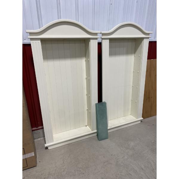 2 IN-WALL GLASS SHELVES UNITS TO FIT A 24 X 54 INCH OPENING