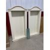 Image 1 : 2 IN-WALL GLASS SHELVES UNITS TO FIT A 24 X 54 INCH OPENING