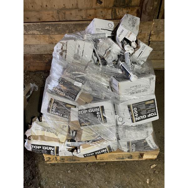 PALLET LOT OF TOP GUN 400 ACRYLIC SEALANT 