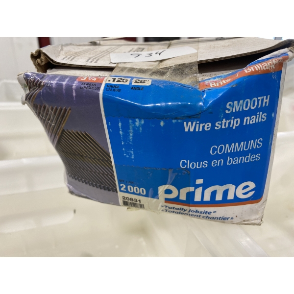 BOX OF 3/4 INCH AIR GUN NAILS