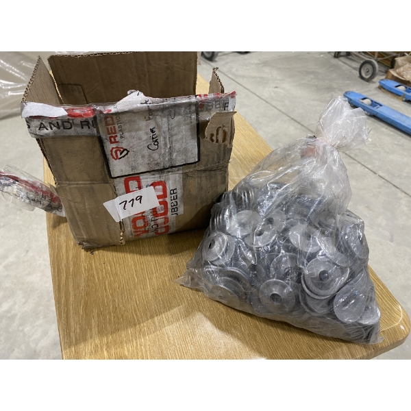 APPROX 150 GROMET WASHER - 1 1/2IN X 3/8IN HOLE