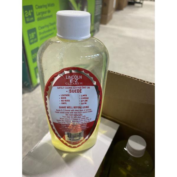 12 BOTTLES OF LINCOLN CLEANER - SEE PIC. FOR LISTED ITEMS TO CLEAN - 236 ML EACH