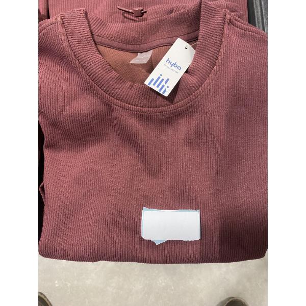 WOMEN'S SIZE XL BURGUNDY LONG SLEEVE SHIRT