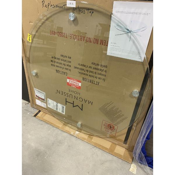 GLASS TABLE TOP- 40 IN ROUND