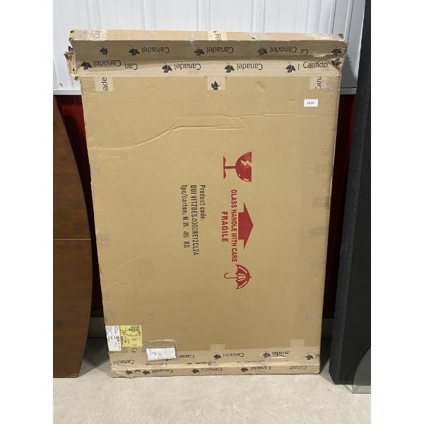 60 X 40 X 1/2 INCH GLASS TABLE TOP 