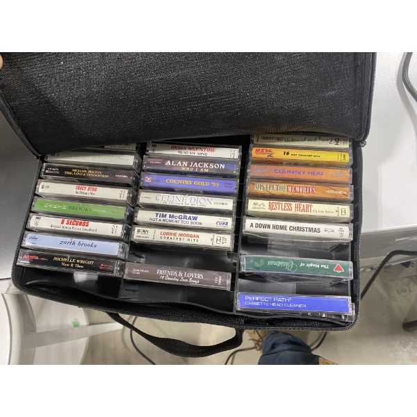 BOX OF CASSETTE TAPES