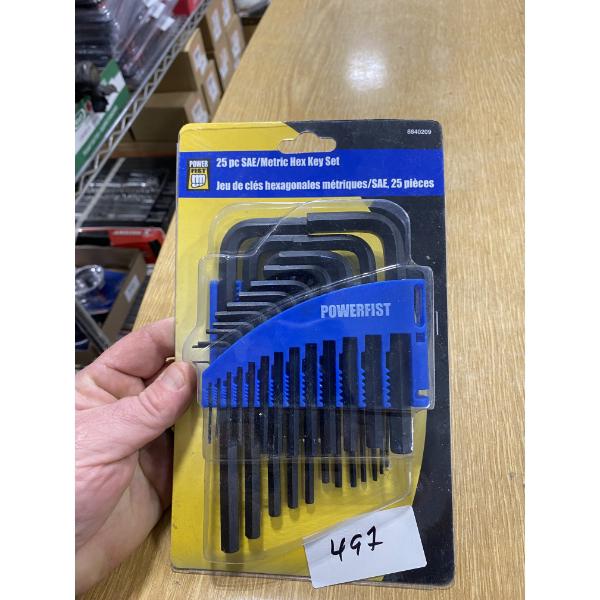 25 PC. ALLEN KEY SET