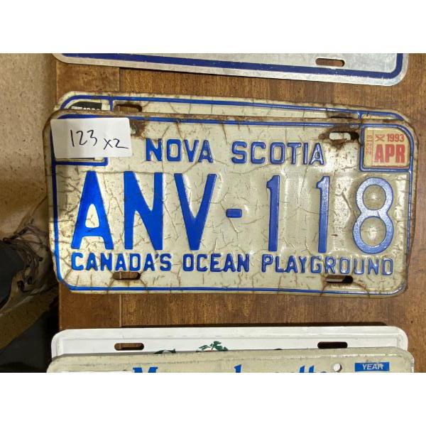 2 NOVA SCOTIA PLATES