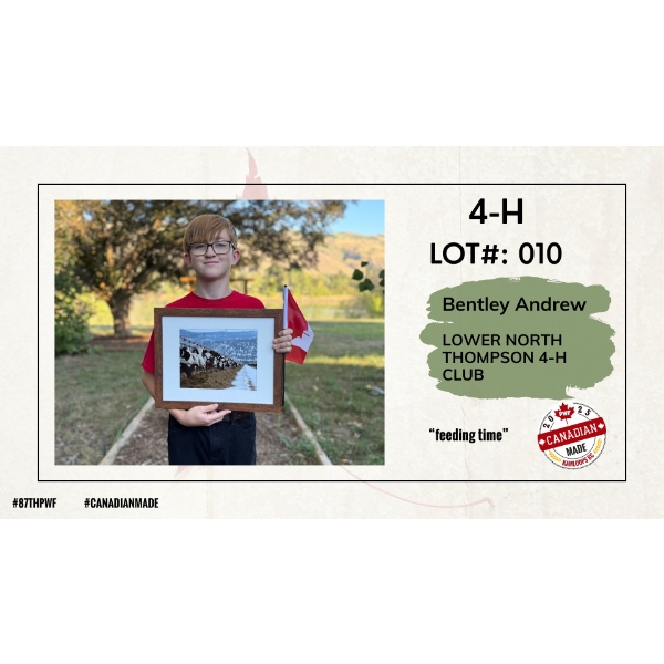 4-H Photography - Bentley Andrew - Feeding Time - Lower North Thompson 4-H Club