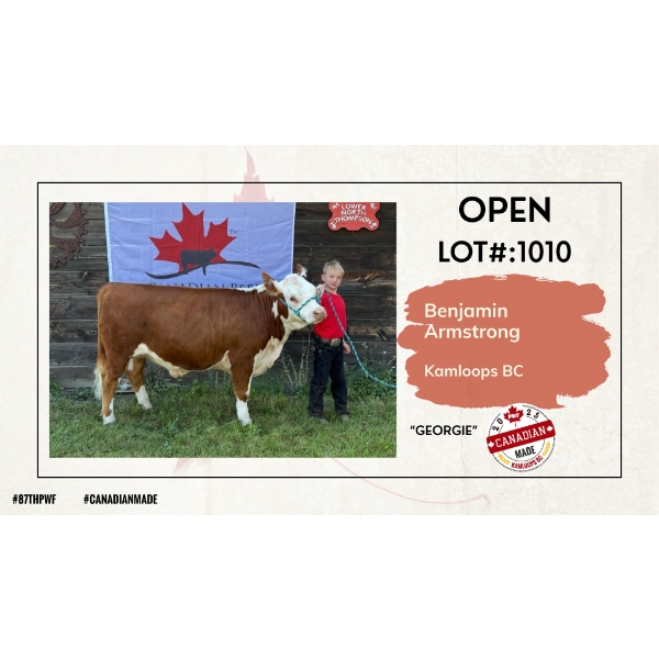 Open Beef - Benjamin Armstrong - Georgie - Kamloops, BC
