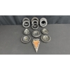 Image 1 : VINTAGE TIRE ASHTRAYS W/ GLASS INSERTS & ARROWHEAD ASHTRAY