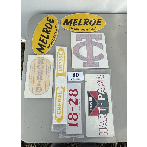ASSORTED VINTAGE TRACTOR DECALS