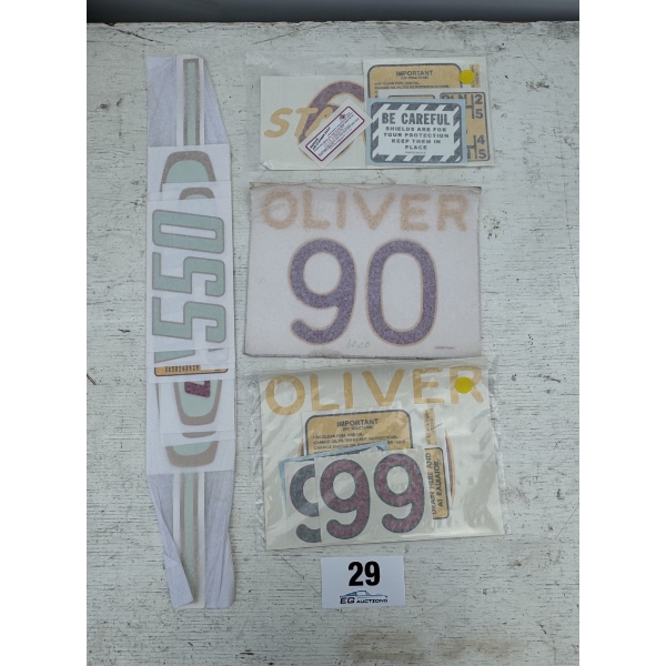 REPRODUCTION OLIVER DECAL SETS