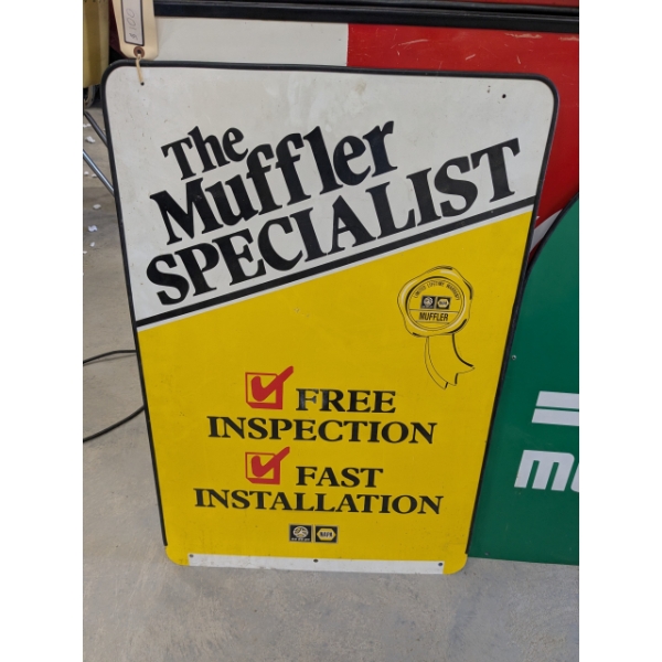 NO RESERVE NAPA THE MUFFLER SPECIALIST SIDEWALK SIGN