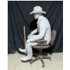 Image 1 : Life-Sized Sitting Cowboy 