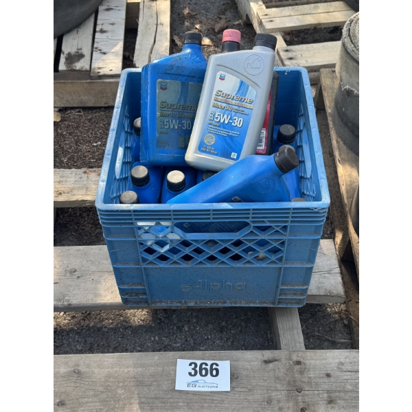 CRATE OF MIXED 5W-30 MOTOR OIL