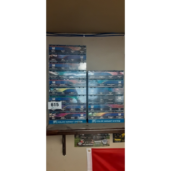 PPG Paint Color Samples (Not 100% complete, shelf NOT included)
