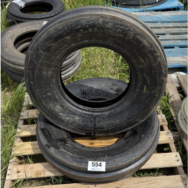 PAIR OF 7.50-16SL F-2 TIRES