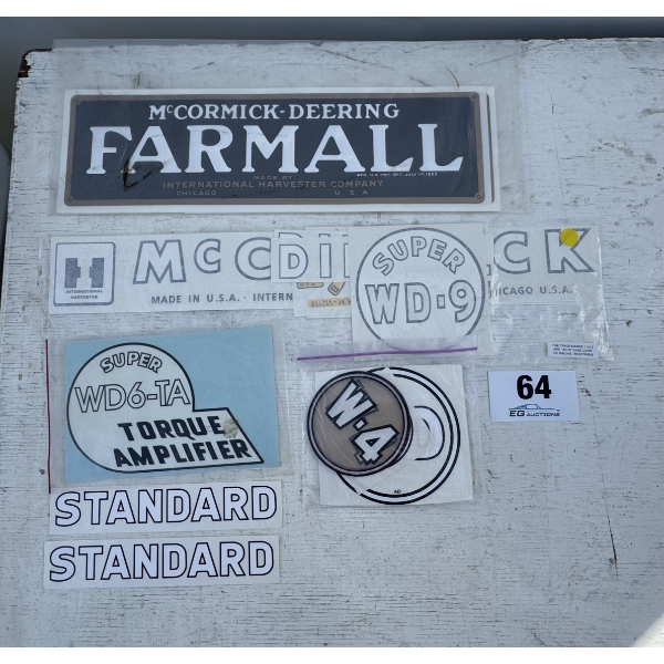 MCCORMICK-DEERING FARMALL / WD SERIES DECALS