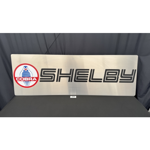 NO RESERVE SHELBY COBRA SIGN 6FT X 2FT