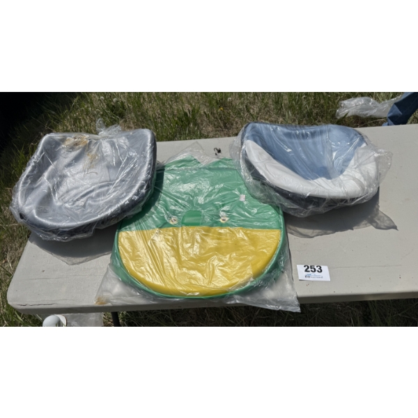 ASSORTED TRACTOR SEAT CUSHIONS