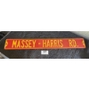 Image 1 : MASSEY-HARRIS ROAD METAL SIGN