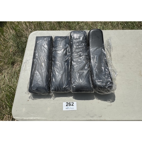 SET OF 4 BLACK BACKRESTS