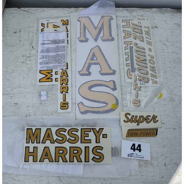 ASSORTED MASSEY-HARRIS DECALS