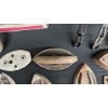 Image 4 : ANTIQUE CAST-IRON SAD IRONS W/ TRIVETS, HANDLES & ATTACHMENTS