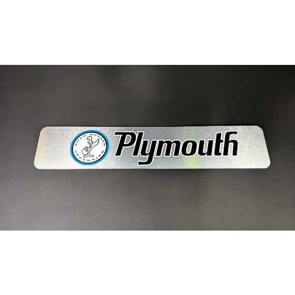 PLYMOUTH ROADRUNNER SUPERBIRD SIGN 28" x 6"