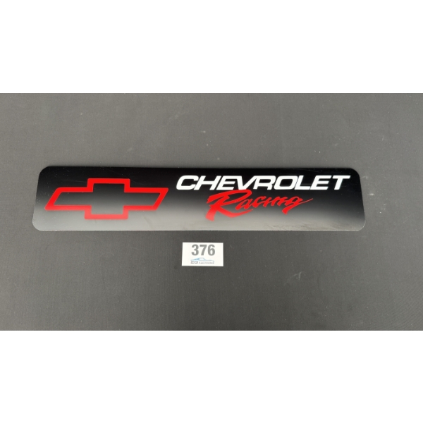 NO RESERVE CHEVROLET RACING SIGN 28" X 6"