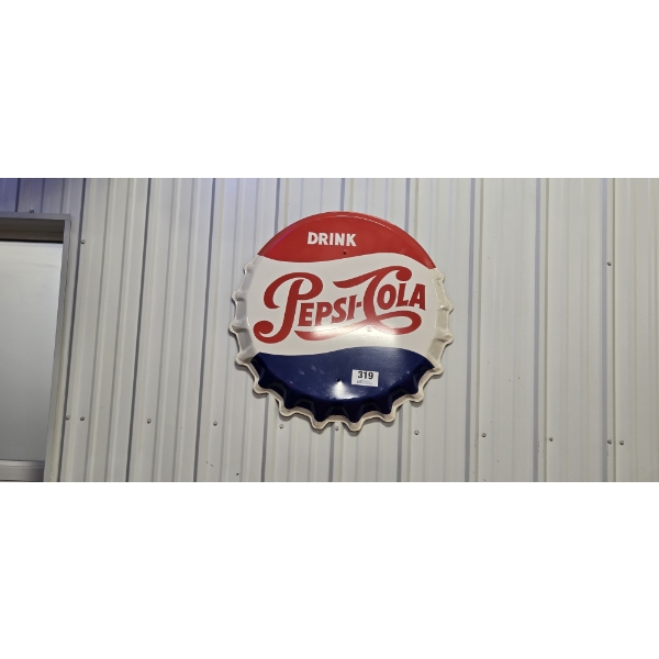 NO RESERVE DRINK PEPSI COLA CAP SIGN